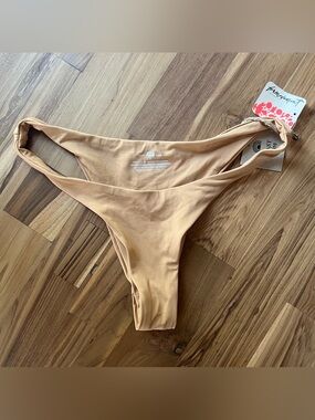 NWT Free People Toast Swim Tan Bikini Bottom